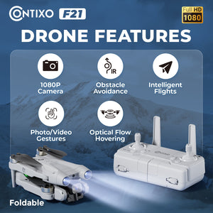 Contixo F21 Elite Sky Remote Control Beginner Drone with 1080P HD Camera by Contixo