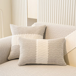 Herringbone Sofa Protector Cover, Non-Slip Couch Cover for Seat, Back & Arms