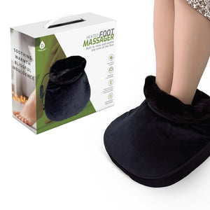 Heated Foot Massager with Remote Control, Folding Design, and Dual Motor Intensities by Pursonic