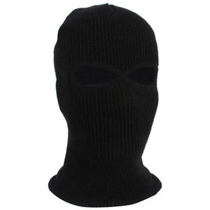 2 Holes Full Face Cover Hood Knitted Balaclava Face Mask