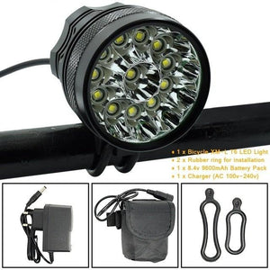 2 IN 1 Bicycle Headlight Bike Light Front Head Lamp Cycling Flashlight Mountain Bicycle Front Light With 6400mAh/8400mAh Rechargeable Battery Pack 3 Modes Bike Front Headlamp