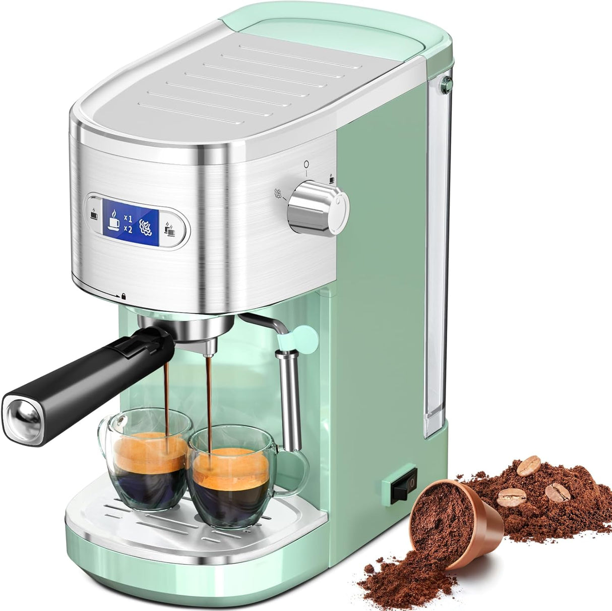 2 in 1 Espresso Machines Support Capsule Coffee Automatic Cappuccino Coffee Maker CM8054