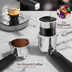 2 in 1 Espresso Machines Support Capsule Coffee Automatic Cappuccino Coffee Maker CM8054