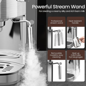 2 in 1 Espresso Machines Support Capsule Coffee Automatic Cappuccino Coffee Maker CM8054