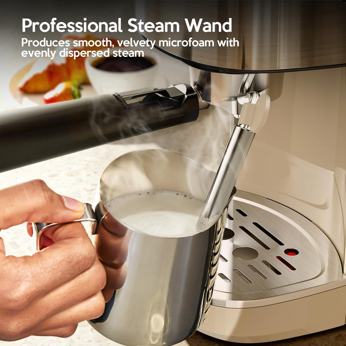 2 in 1 Espresso Machines Support Capsule Coffee Automatic Cappuccino Coffee Maker CM8054