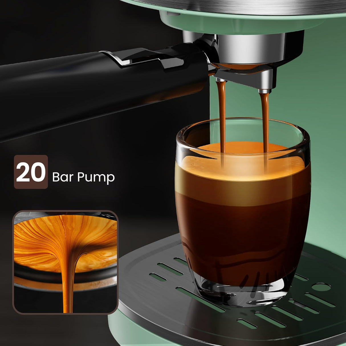 2 in 1 Espresso Machines Support Capsule Coffee Automatic Cappuccino Coffee Maker CM8054