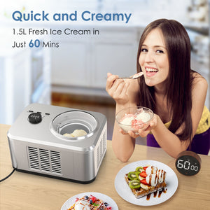 2 in 1 Ice Cream Machine for Gelato Yogurt Sorbet IC3915SY