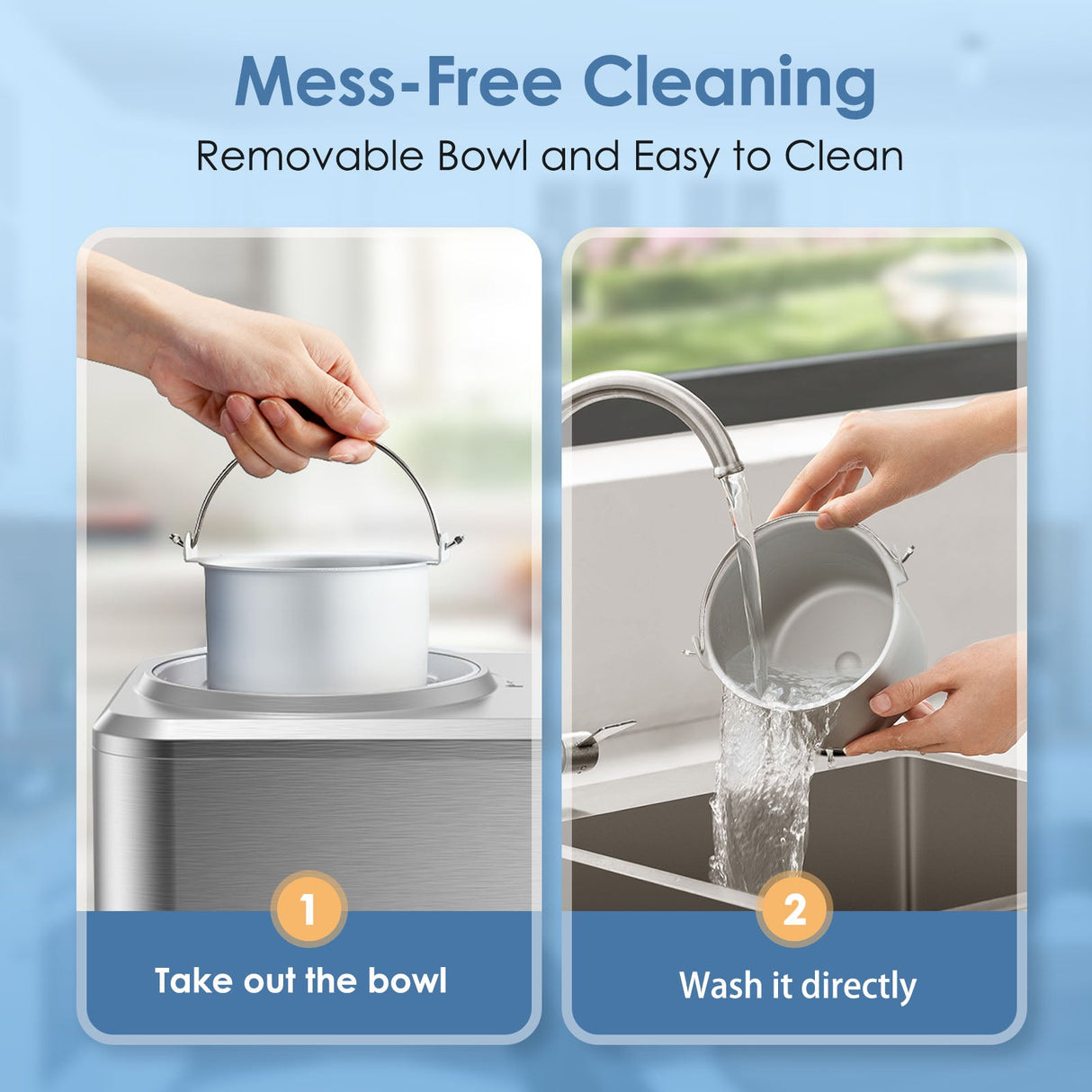 2 in 1 Ice Cream Machine for Gelato Yogurt Sorbet IC3915SY