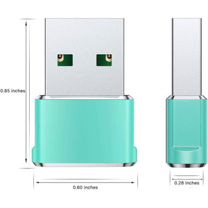 2-Pack: USB C Female to USB Male Adapter