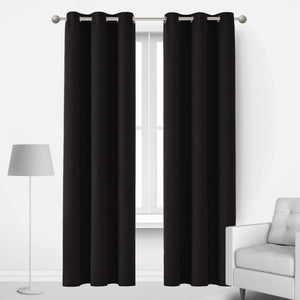2-Panels: Deconovo Room Darkening Thermal Insulated Blackout Grommet Window Curtains