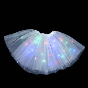 2-Piece: Girl's Skirt with LED Lights