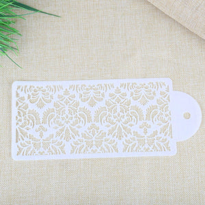 2 Style Cake Side Cupcake Cake Sugarcraft Decoration Cake Mould Plastic Baking Cake Decorating Tool 2 Pieces Cupcake Stencil Cake Side Decorating Templates Powdered Sugar Template Wedding Cake Decor Flower Molding