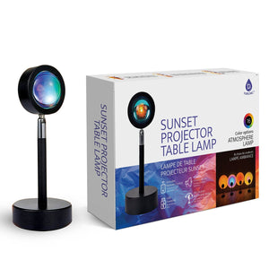Home Wellness Bundle – True HEPA Air Purifier, Sunset Projector Lamp & 6-Pack Essential Oils
