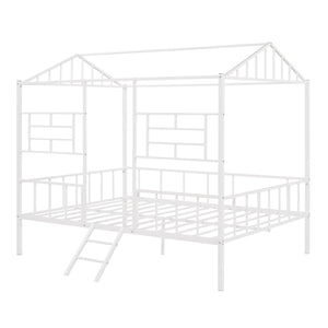 House Bed Frame With Slatted Support, No Box Spring Needed by Couch.com