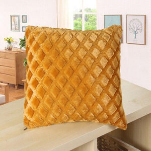 2021 Soft Fur Plush Cushion Cover Pillowcase For Home Decor Pillow Cover Bed Sofa Decorative Soft Fluffy Plush Pillowcases Square Autumn Cushion Covers For Living Room