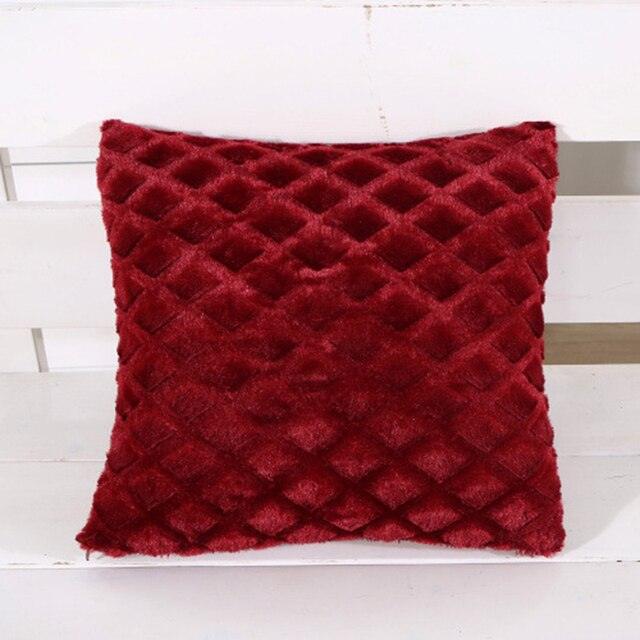 2021 Soft Fur Plush Cushion Cover Pillowcase For Home Decor Pillow Cover Bed Sofa Decorative Soft Fluffy Plush Pillowcases Square Autumn Cushion Covers For Living Room