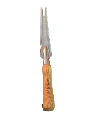 5 in 1 Weeder Trowel (classic wood handle) by Garden Guru