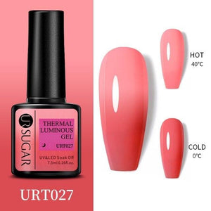2022 NEW Purple Gel Nail Polish UV Color Changing Gel Nail Polish Stylish Three Layer Effect For Womens