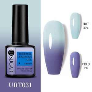 2022 NEW Purple Gel Nail Polish UV Color Changing Gel Nail Polish Stylish Three Layer Effect For Womens