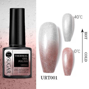 2022 NEW Purple Gel Nail Polish UV Color Changing Gel Nail Polish Stylish Three Layer Effect For Womens
