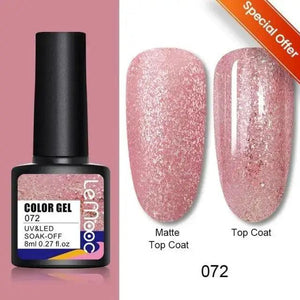 Spring Summer Nail Gel Polish Colorful UV LED Diamond Stylish Glossy and Matte Fashion Design For Womens