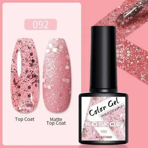 Spring Summer Nail Gel Polish Colorful UV LED Diamond Stylish Glossy and Matte Fashion Design For Womens