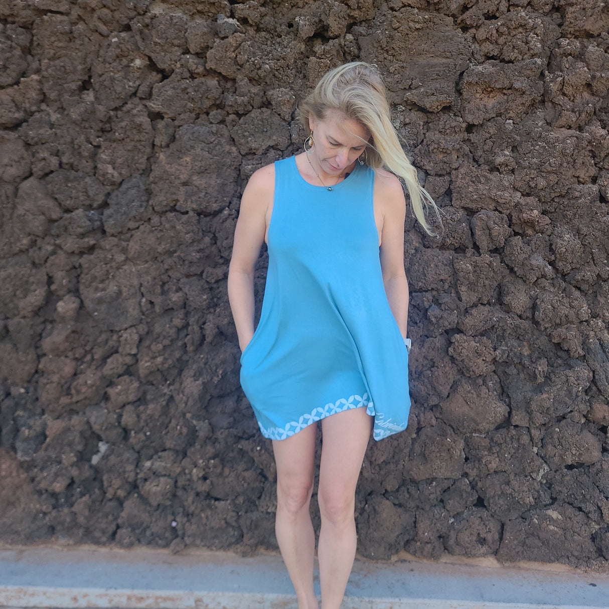 CABRINHA WOMEN's LONG TANK DRESS BLUE