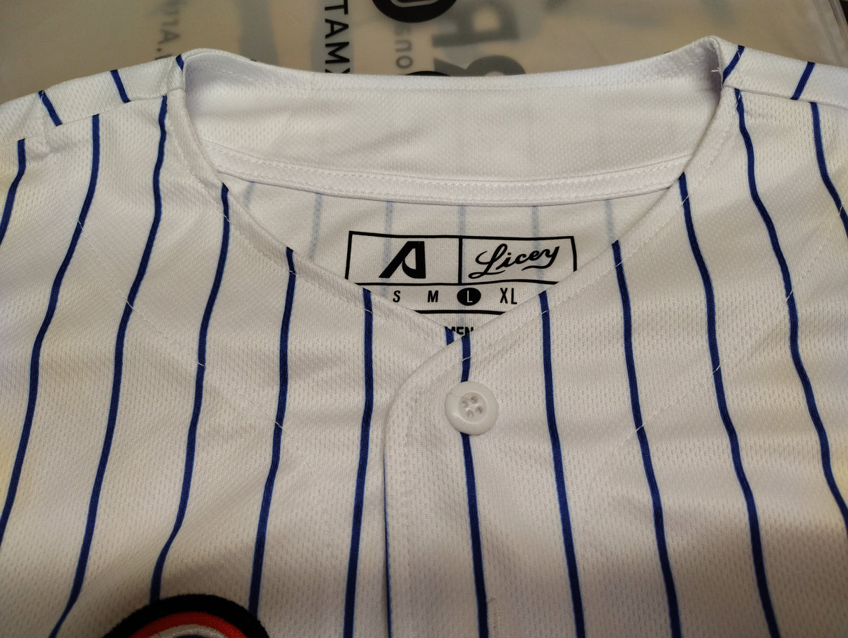 2025-2026 Official Licey Blue Pinstripe Jersey Arrieta - Men's Classic LIDOM Baseball