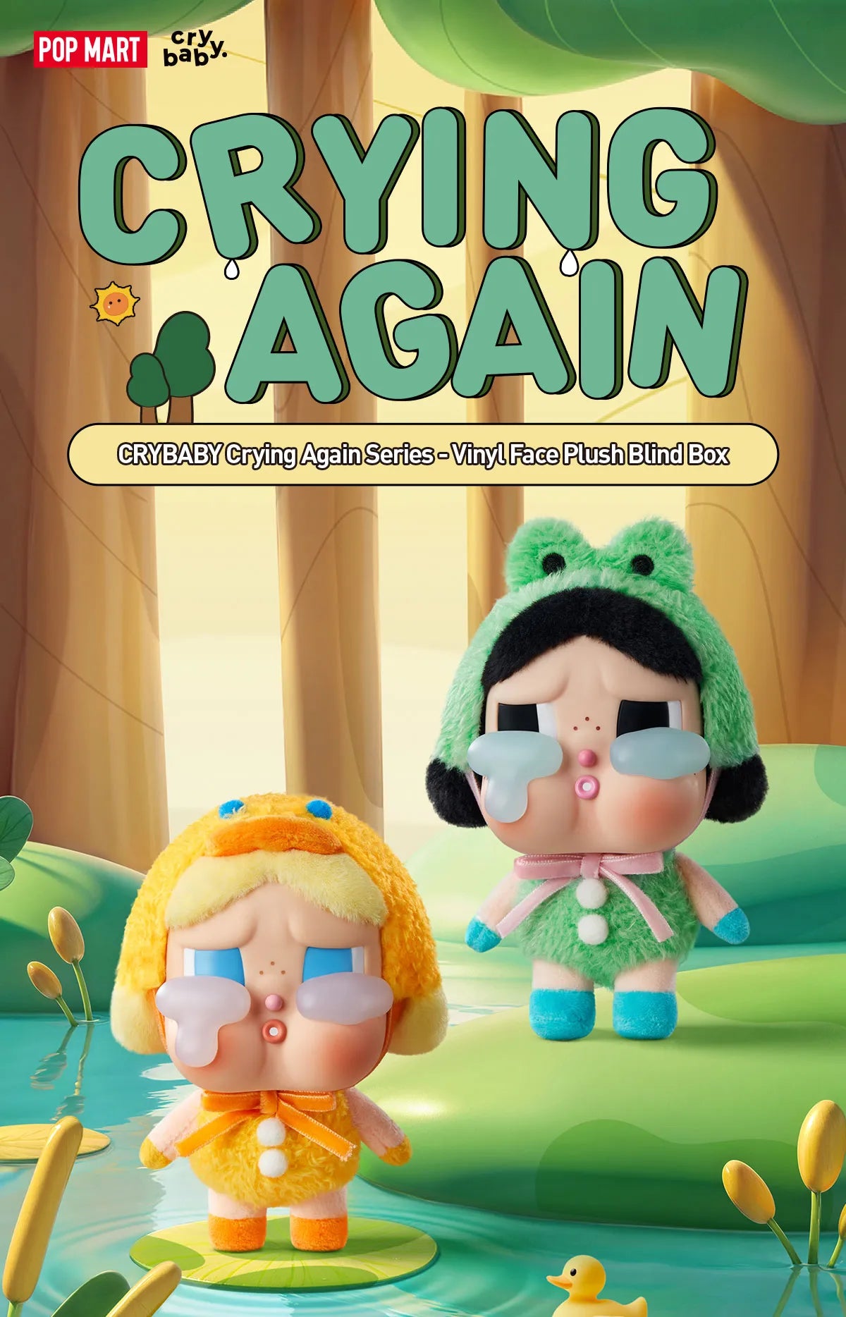 [RESTOCK: JULY] POPMART CRYBABY Crying Again Series - Vinyl Face Plush Blind Box