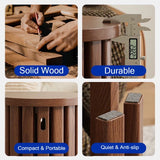 4-in-1  Solid Wood Stool Side Table