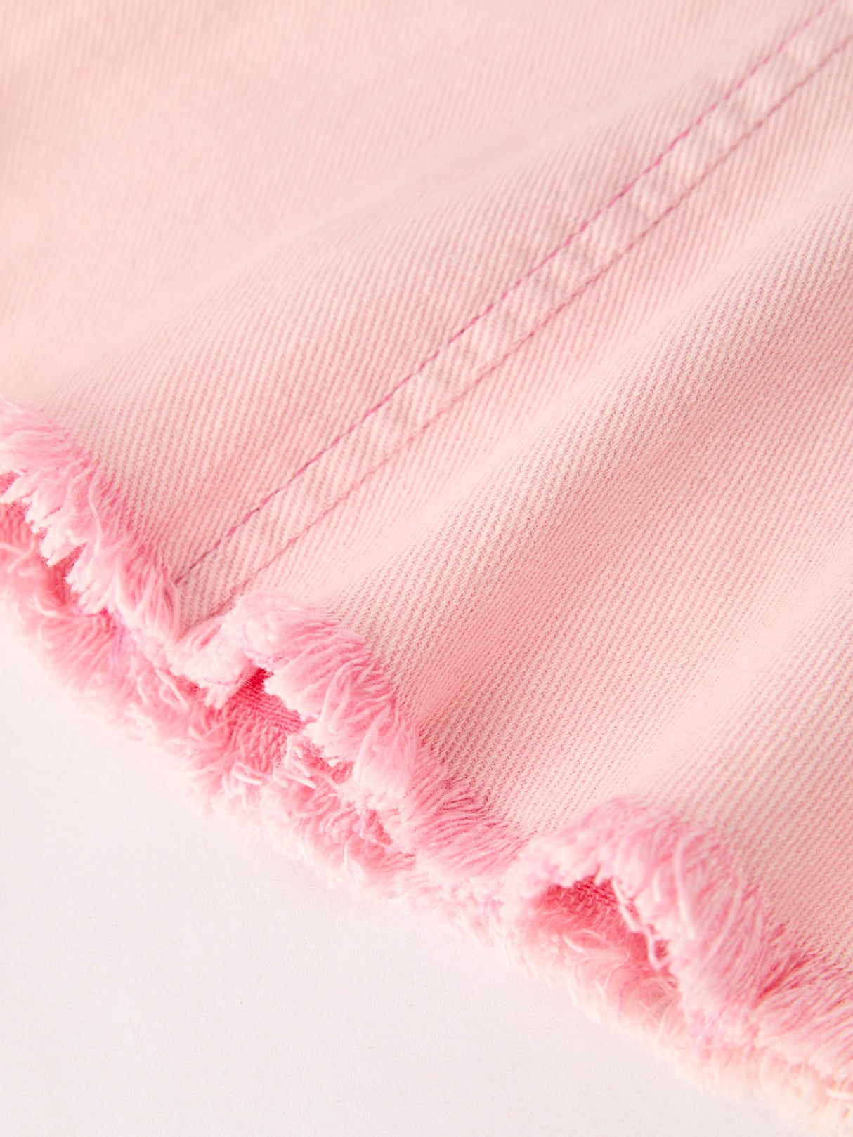 Pink Bell Bottom Jeans – Frayed Hem with Cargo Pockets