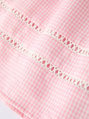 Pink Smocked Church Christ Bishop Christening Girls Dress