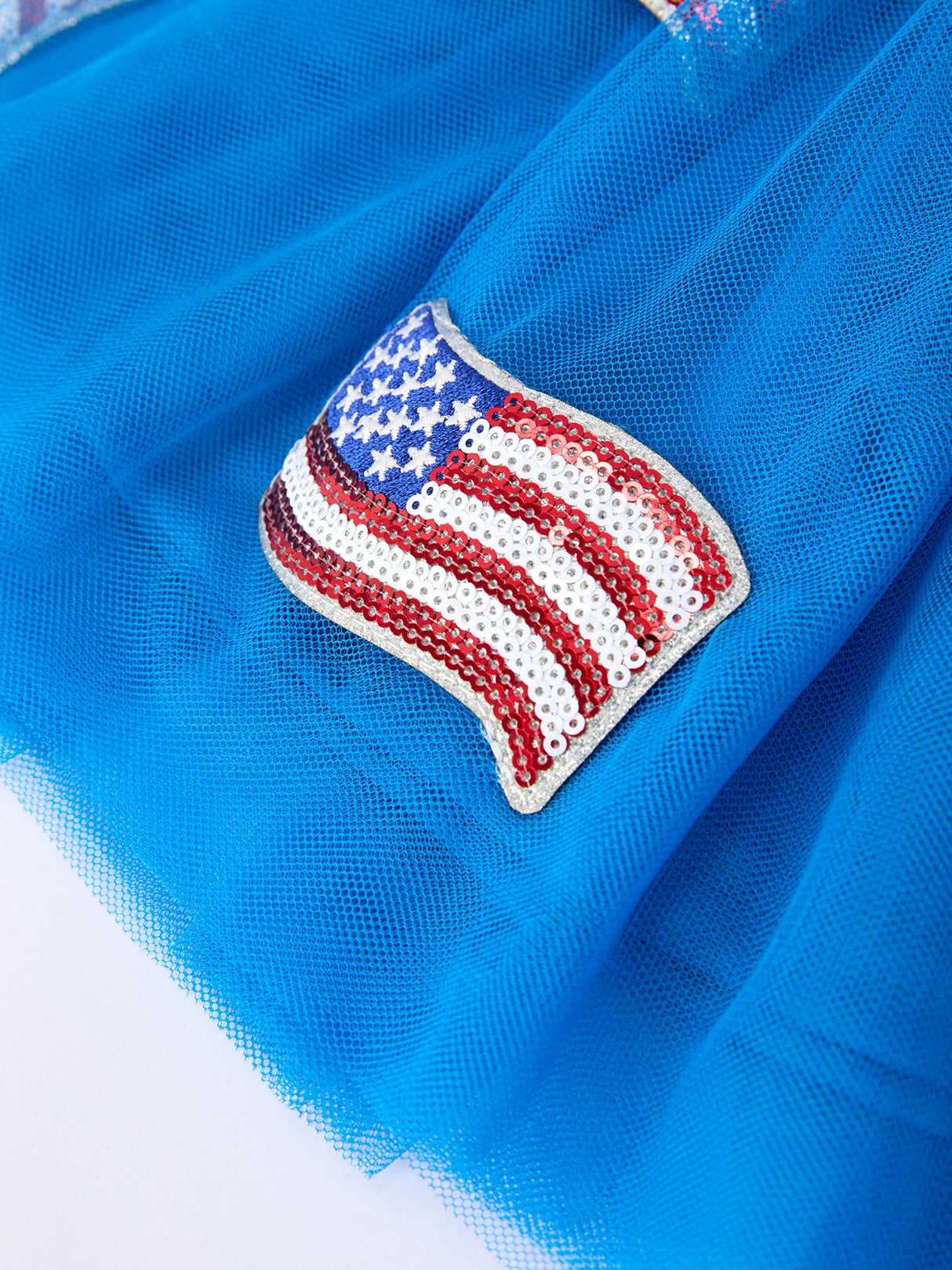 4th of July American Flag Girls Tulle Skirt