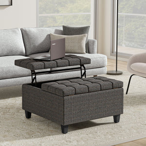 Harrison - Upholstered Coffee Table Storage Ottoman by Couch.com