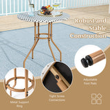 100 Gallon Large Deck Box with Lockable Lid for Patio-Brown