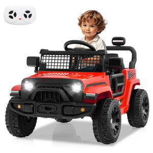 12V Kids Ride on Truck Car Battery Powered Electric Vehicle-Red