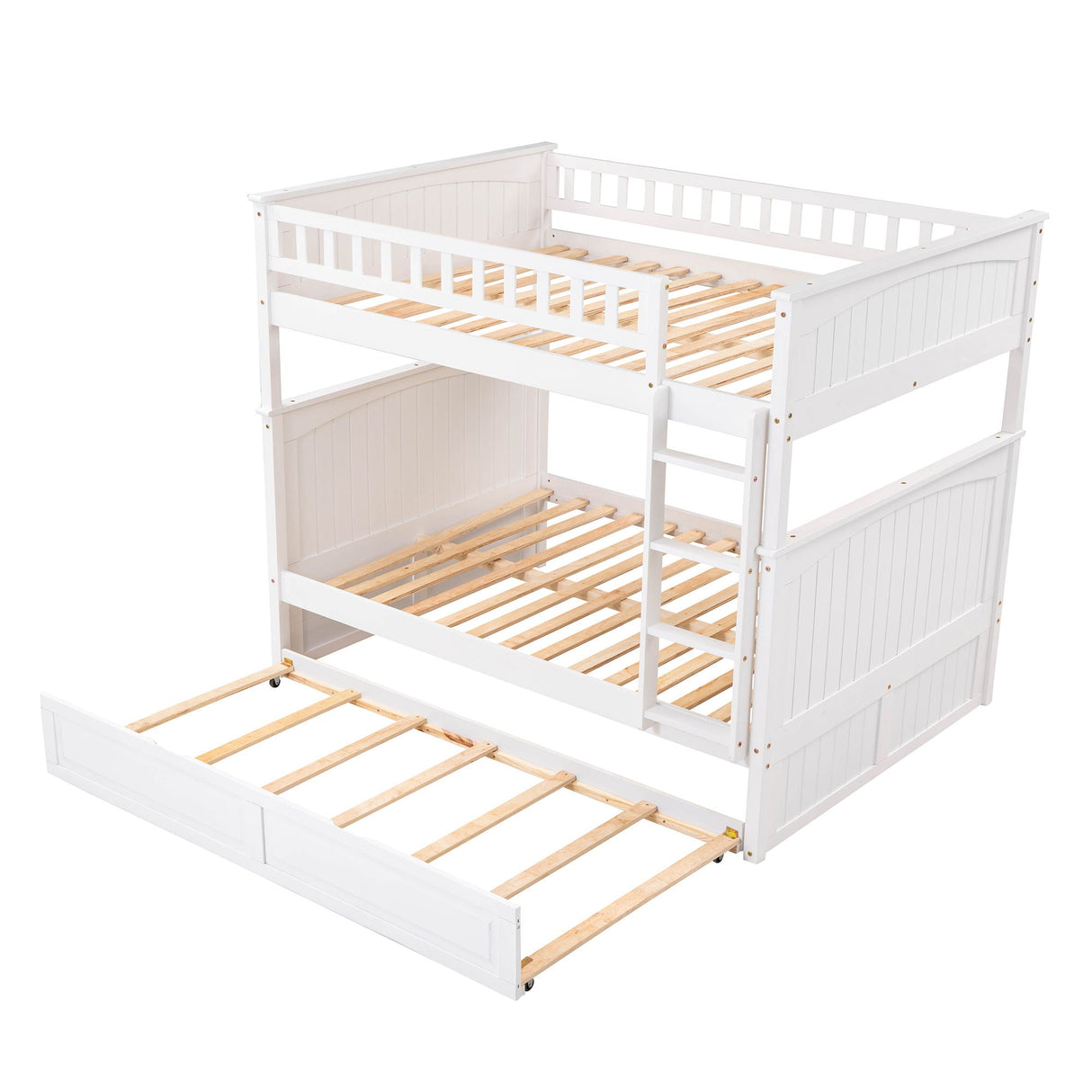 Bunk Bed With Twin Size Trundle, Guardrails by Couch.com
