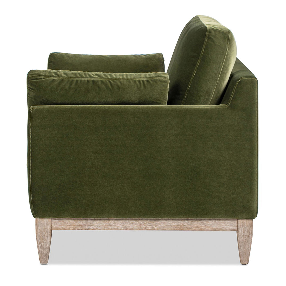Pasadena - Wide Modern Farmhouse Accent Arm Chair - Olive Green by Couch.com