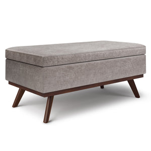 Owen - Lift Top Large Coffee Table Storage Ottoman, Mid Century Style by Couch.com