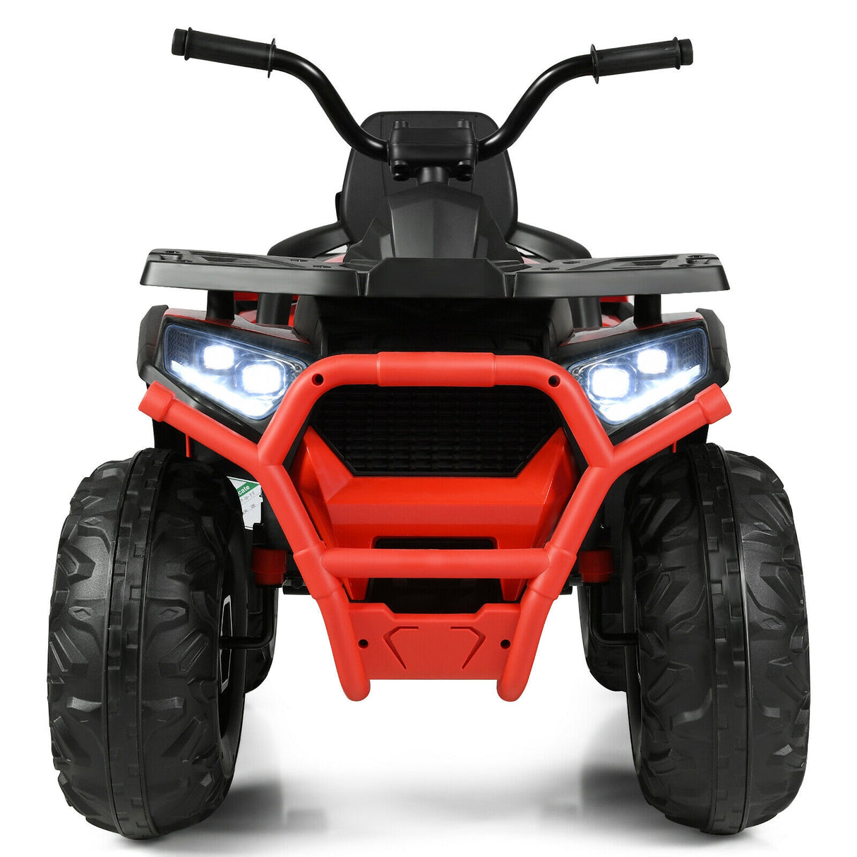 12 V Kids Electric 4-Wheeler ATV Quad with MP3 and LED Lights-Black