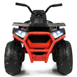 12 V Kids Electric 4-Wheeler ATV Quad with MP3 and LED Lights-Black