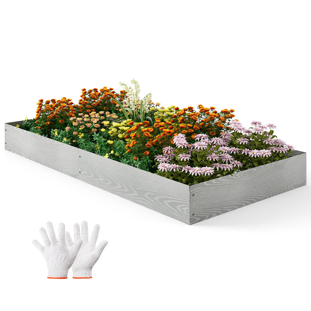 6-Pack 20 FT Galvanized Metal Landscape Edging for Lawn Yardï¼ˆPatentedï¼‰