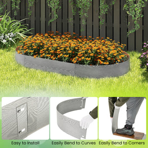 6-Pack 20 FT Galvanized Metal Landscape Edging for Lawn Yardï¼ˆPatentedï¼‰