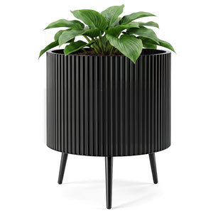20 Inch Plant Pot with Stand and Tapered Legs for Garden