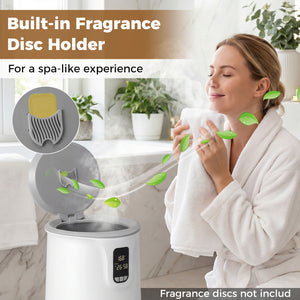 20 L Large Blanket Towel Warmer for Bathroom with 3 Heat Levels-White