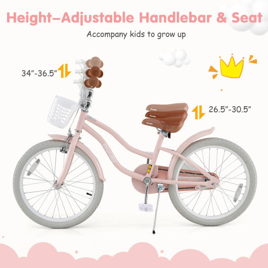 20 Inch Kids Bike with Training Wheels for Boys Girls