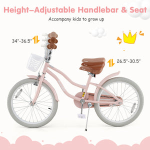 20 Inch Kids Bike with Training Wheels for Boys Girls