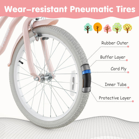 20 Inch Kids Bike with Training Wheels for Boys Girls