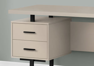 Computer Desk For Home Office, Laptop, Left, Right Set - Up, Storage Drawers, Contemporary & Modern by Couch.com