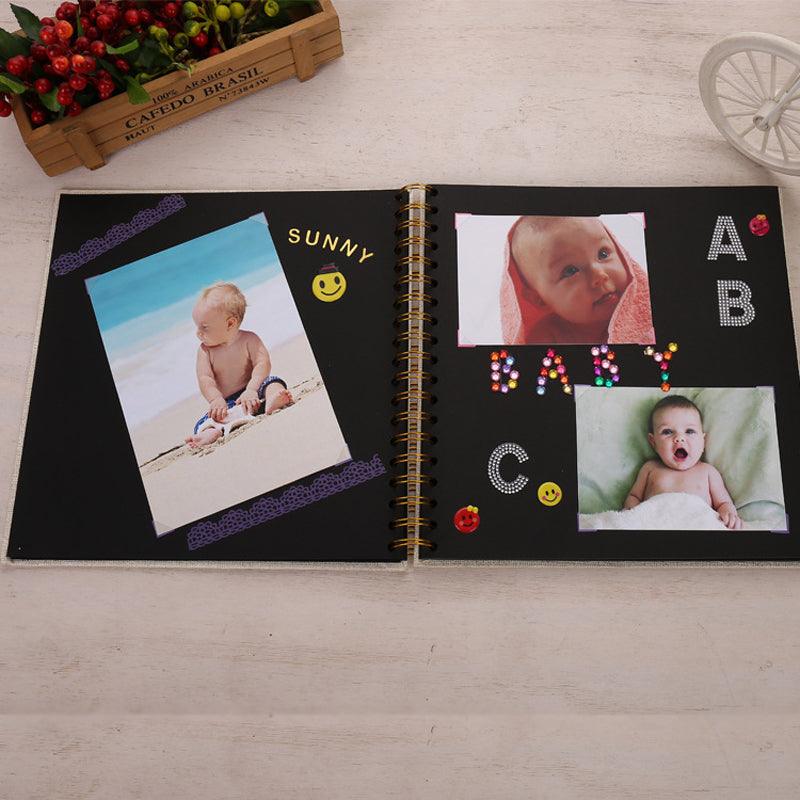 20page DIY Photo album Baby Growth Beautifully Decorated Paper Album Kids Memory Book Scrapbooking Polaroid Book Album Gifts For New Parents Baby Shower
